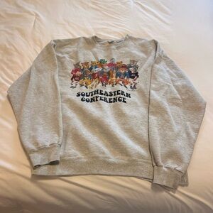 Hanes Southeastern Conference Ultimate Cotton Gray Sweatshirt